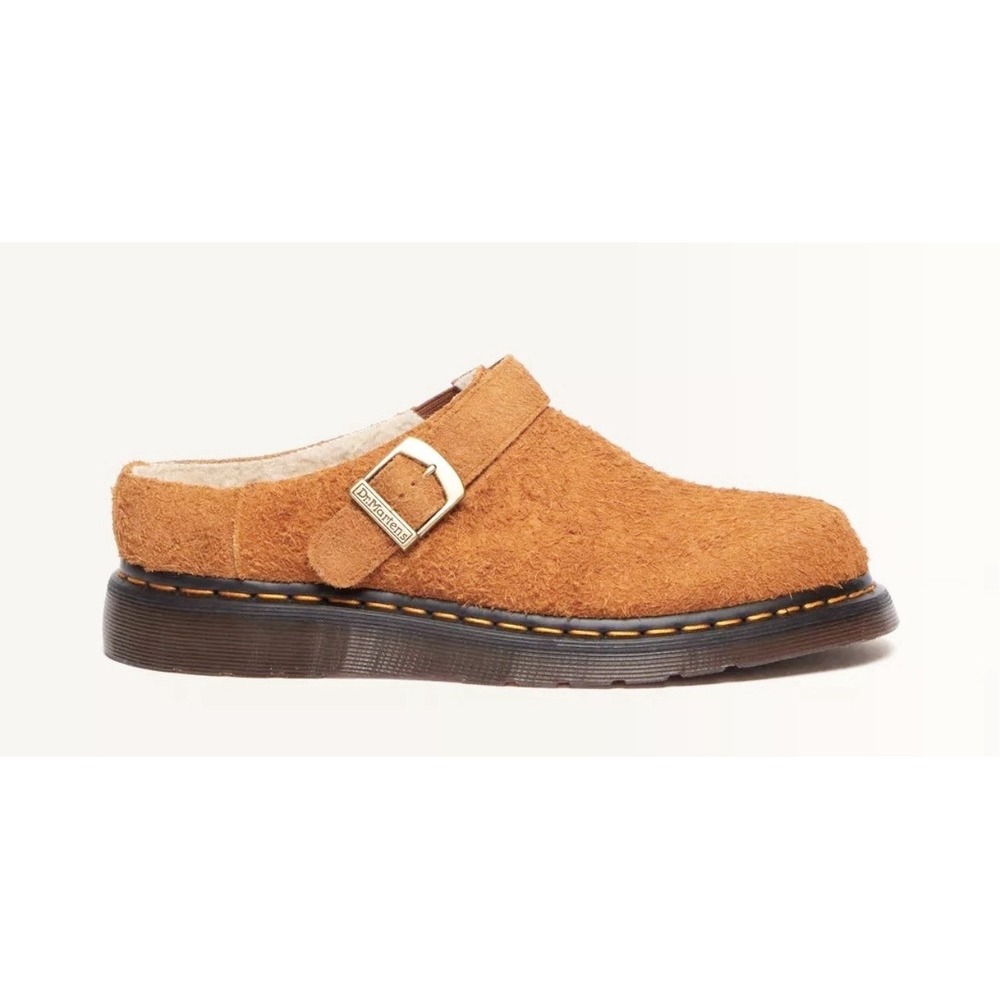 Dr. Martens Isham Suede Slingback Mules Brown 27959212 Slip-On Shoes W 8 / M 7